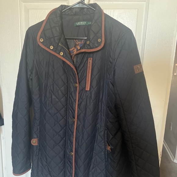 Ralph Lauren Jackets & Blazers - Ralph Lauren Jacket (navy blue and brown)